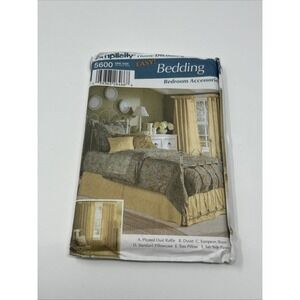 Sewing Pattern For Blankets And Bedding Uncut Simplicity 5600 Home Decor Bedroom